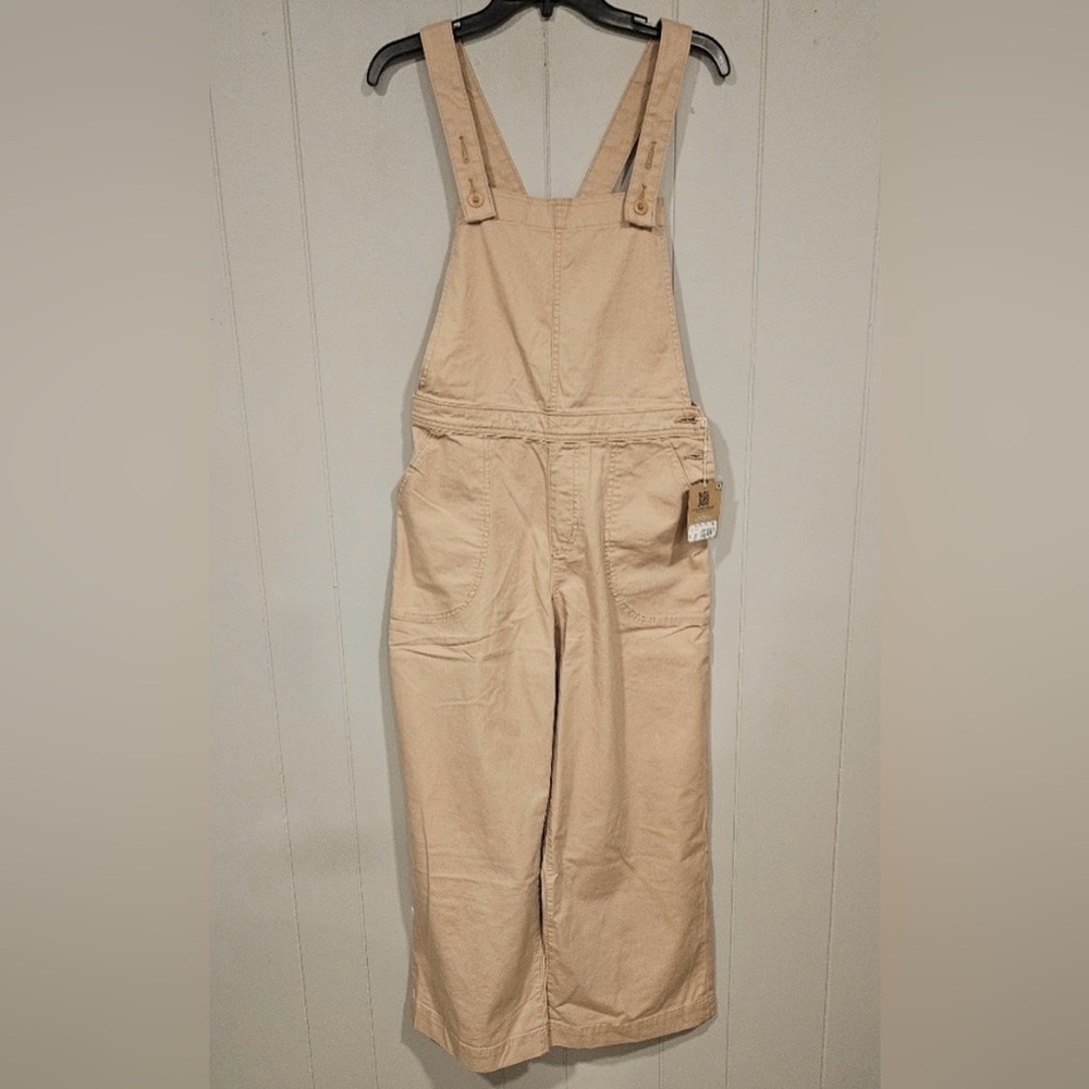 Patagonia Womens Overalls Stand Up Cropped Oar Tan Organic Cotton 75095SP24 Sz 6